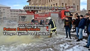 Patnos Emniyetinde Yangın Eğitimi ve Tatbikatı