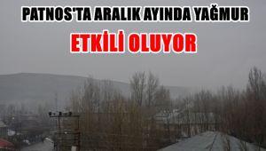 Patnos'ta Aralık Ayında Yağmur Yağışı Etkili Oluyor