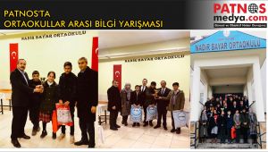 Patnos'ta Ortaokullar Arası Bilgi Yarışması