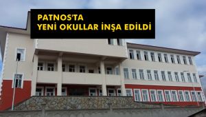 Patnos'ta Yeni Okullar İnşa Edildi