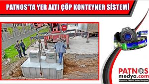 Patnos'ta Yer Altı Çöp Konteynerleri Sistemi Kuruldu