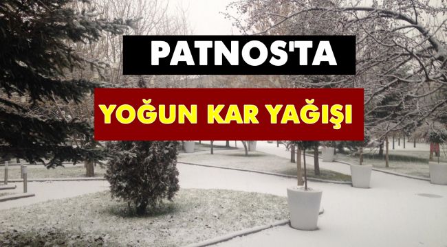 patnos ta yogun kar yagisi basladi haber patnos medya