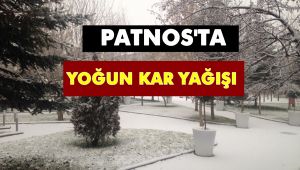 Patnos'ta Yoğun Kar Yağışı Başladı.
