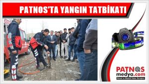 Patnos Üniversitesi'nde Yangın Tatbikatı