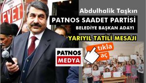 Abdulhalik Taşkın'dan Yarıyıl Mesajı