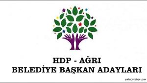 Ağrı HDP İlçe Belediye Başkan Adayları