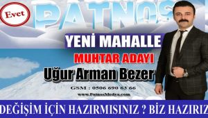 Patnos'ta genç ve iddialı muhtar adayı