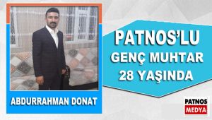 Abdurrahman Donat 28 Yaşında Muhtar Seçildi