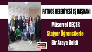 Eş Başkan Müşerref Geçer Stajyer Öğrencilerle Bir Araya Geldi