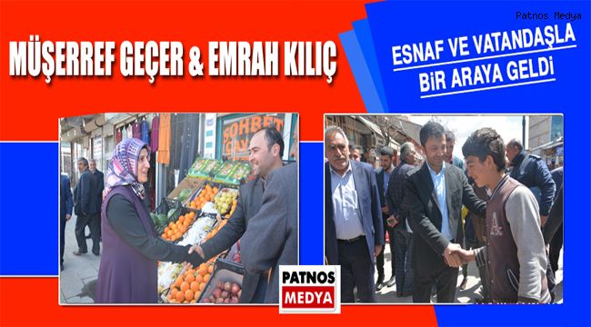 Esnaf ziyaretlerinde Patnos Belediyesi Eş Başkanlarına büyük ilgi