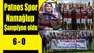 Patnos Spor Namağlup Şampiyon Oldu