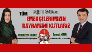 Patnos Belediye Eş Başkanlarından 1 Mayıs Mesajı