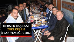 Patnos Dernek Başkanı Zeki Keşan, İftar yemeği verdi