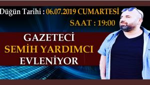 Gazeteci Semih Yardımcı evleniyor