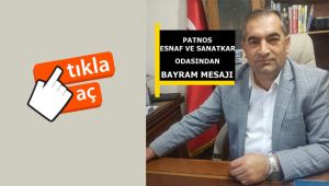 Patnos Esnaf ve Sanatkar Odasından Bayram Mesajı