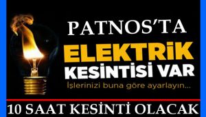 Patnos'ta Elektrikler Kesilecek