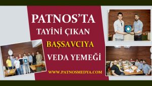 Patnos’ta tayini çıkan Başsavcıya veda yemeği