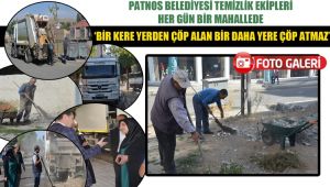 Patnos Belediyesi temizlik ekipleri her gün bir mahallede