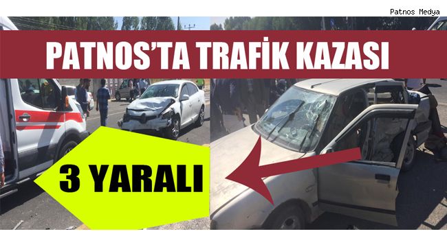 Patnos'ta Trafik Kazası:3 Yaralı