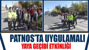 Patnos'ta Uygulamalı Yaya Geçidi Etkinliği