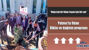 Patnos'ta fidan dikim ve dağıtım programı