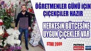 Patnos'ta Öğretmenler Günü İçin Çiçekler Hazır
