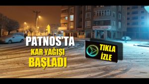 Patnos'ta Kar Yağışı Başladı.