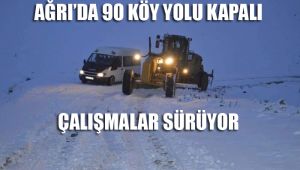 Ağrı'da 90 Köy yolu kapalı