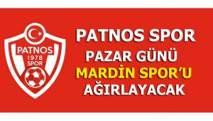 Patnos Mardin Spor'u evinde ağırlayacak.