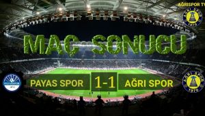TFF 3. Lig Payasspor - Ağrı 1970 Spor: 1-1