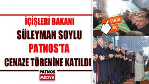 İçişleri Bakanı Süleyman Soylu, Patnos'ta Cenaze Törenine Katıldı.