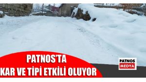 Patnos'ta kar ve tipi etkili oluyor