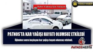 Patnos'ta kar yağışı aralıksız devam ediyor