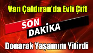 Van Çaldıran'da çiftler donarak yaşamını yitirdi