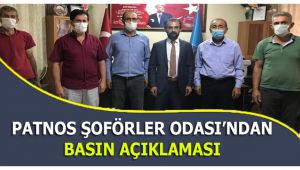 Patnos Şoförler Odası'ndan Basın Açıklaması