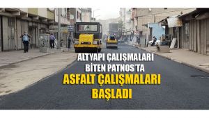 PATNOS'TA ASFALT ÇALIŞMALARI BAŞLADI