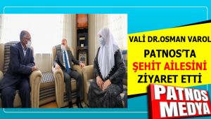 Vali Dr.Osman Varol, Patnos'ta Şehit Ailesini Ziyaret Etti.