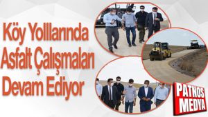 Patnos Kaymakamı Asfalt Çalışmaları İnceledi.