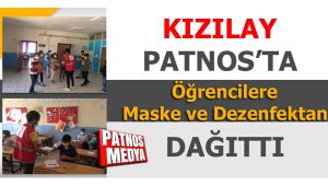 Patnos'ta KIZILAY Öğrencilere Maske ve Dezenfektan Dağıttı