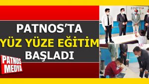 Patnos'ta Yüz yüze Eğitim Başladı