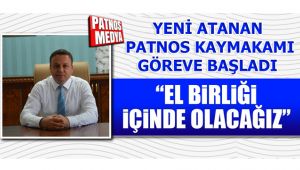 Yeni Atanan Patnos Kaymakamı Göreve Başladı