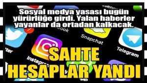 SAHTE HESAP AÇANLAR YANDI!