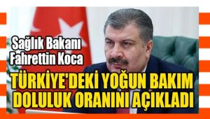 TÜRKİYE'DEKİ YOĞUN BAKIM DOLULUK ORANINI AÇIKLADI