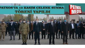 Patnos'ta 10 Kasım Çelenk Sunma Töreni Yapıldı