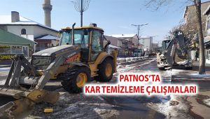 Patnos Belediyesinden karla mücadele çalışması