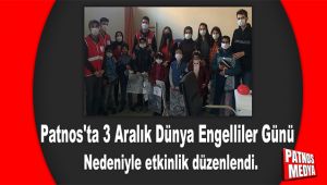 Patnos'ta 3 Aralık Dünya Engelliler Günü nedeniyle etkinlik düzenlendi.