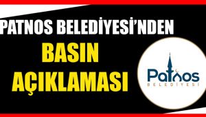 PATNOS BELEDİYESİ'NDEN BASIN AÇIKLAMASI