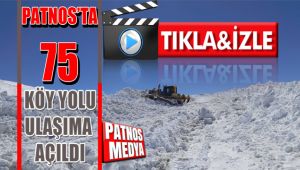 Patnos'ta çığ tehlikesine rağmen, köy yollarını ulaşıma açtılar