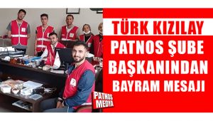 Türk Kızılay Patnos Şube Başkanından Bayram Mesajı