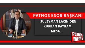 Başkan Laçin'den Kurban Bayramı mesajı